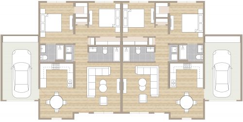 Duplex House Plan
