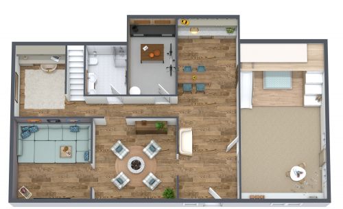 Finished Basement Layout Idea