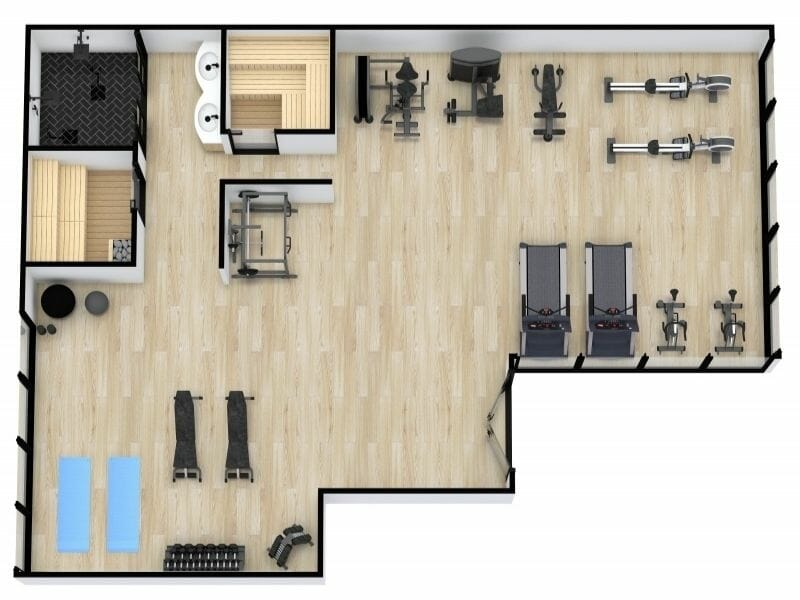 3D Gym Layout