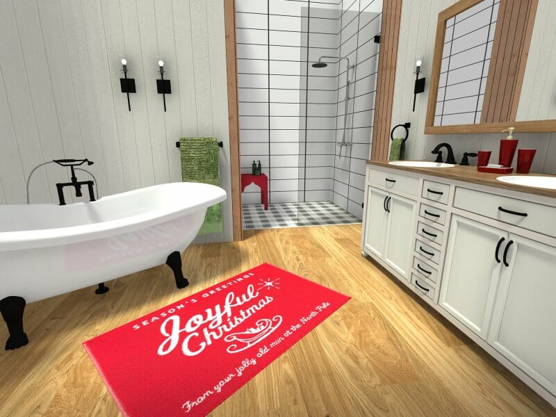 Bathroom Christmas décor ideas