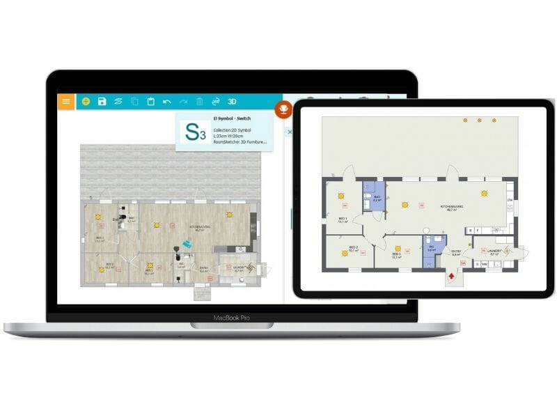 Electrical plan creator RoomSketcher