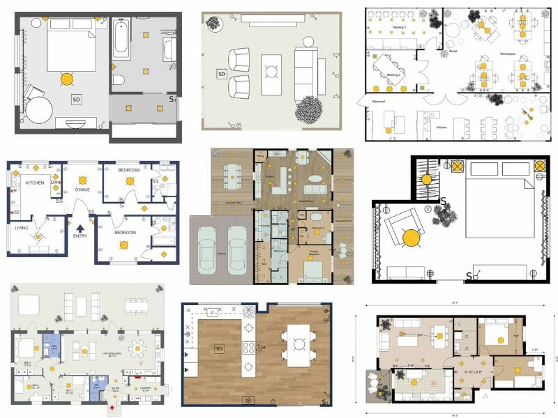 Electrical plan examples and templates