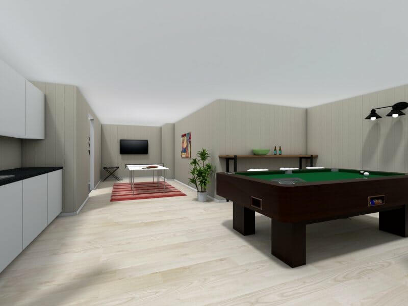 Basement game room