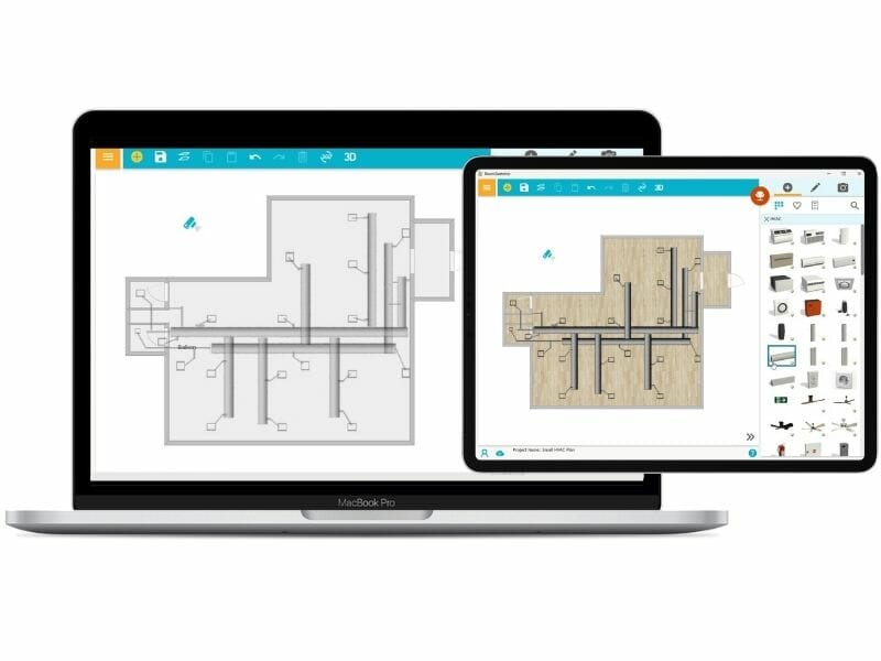 HVAC floor plan software