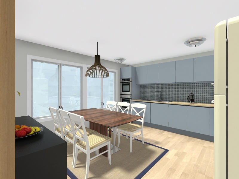 Eat in kitchen design idea