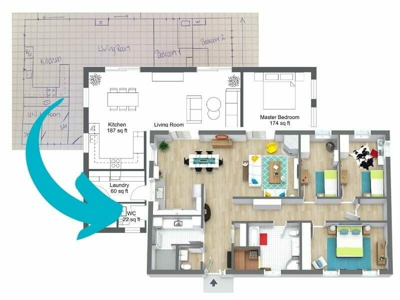 RoomSketcher order floor plans