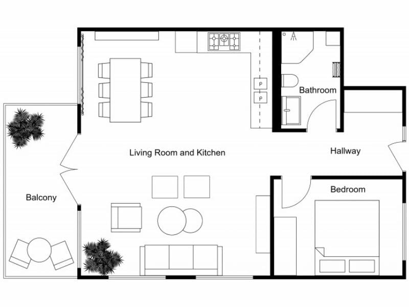 Profile Black 2D Floor Plan