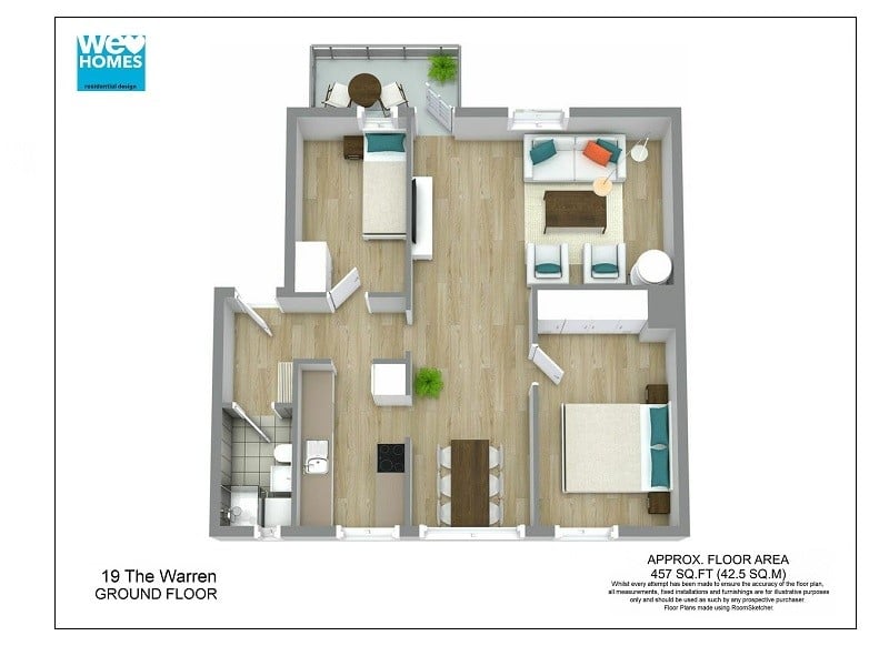 RoomSketcher 3D Floor Plan Scale