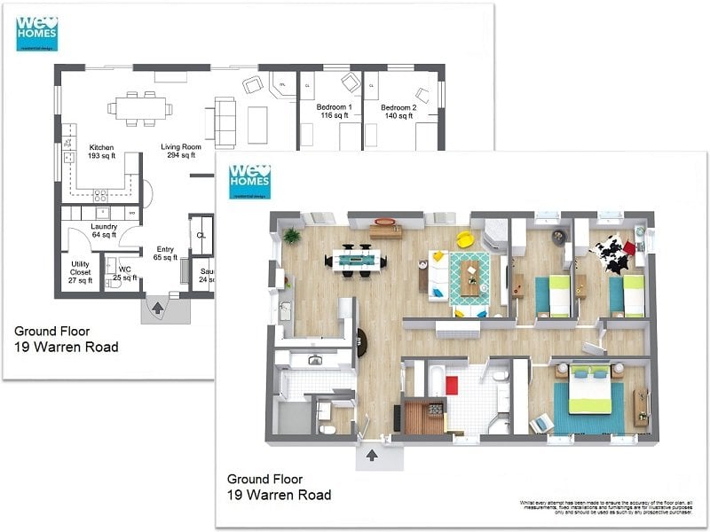 RoomSketcher Print Quality Floor Plans