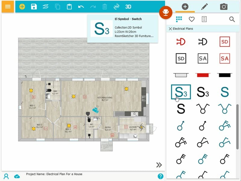 Electrical plan creator